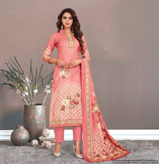 Bipson Nargis 1130 Ready Made Ethnic Wear Pashmina Digital Print Dress Collection